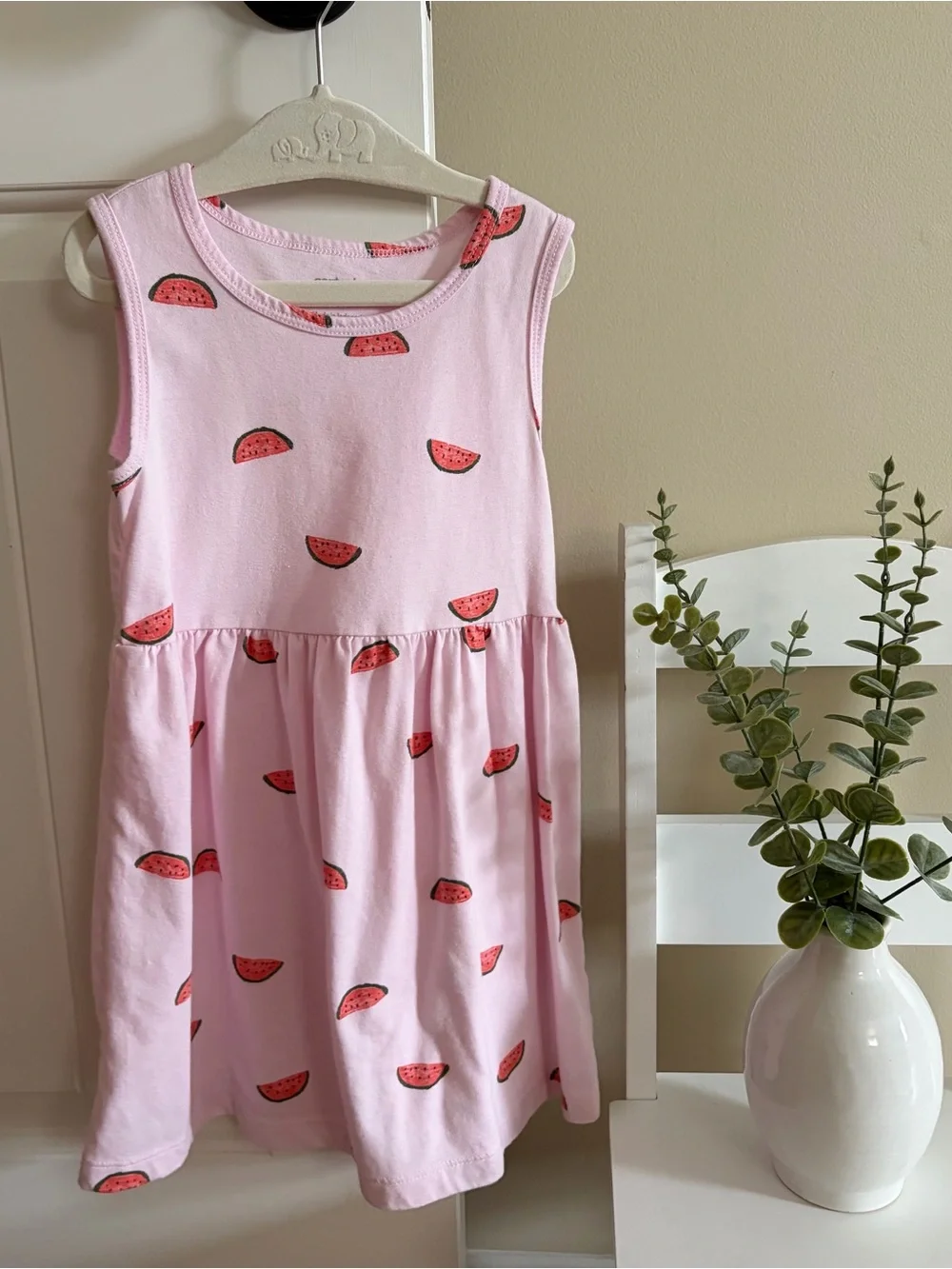 Carter's Light Pink Watermelon Sleeveless Dress